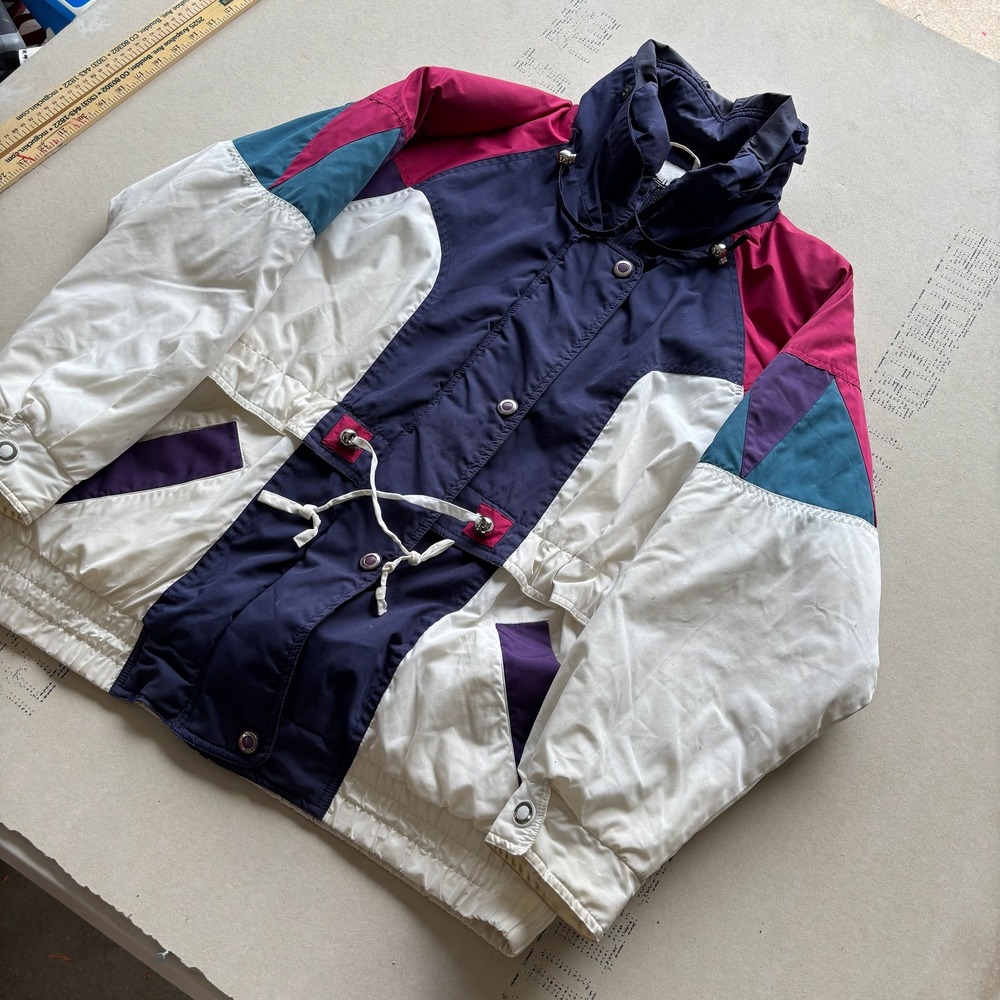Vintage 90s Colorblock Windbreaker Jacket